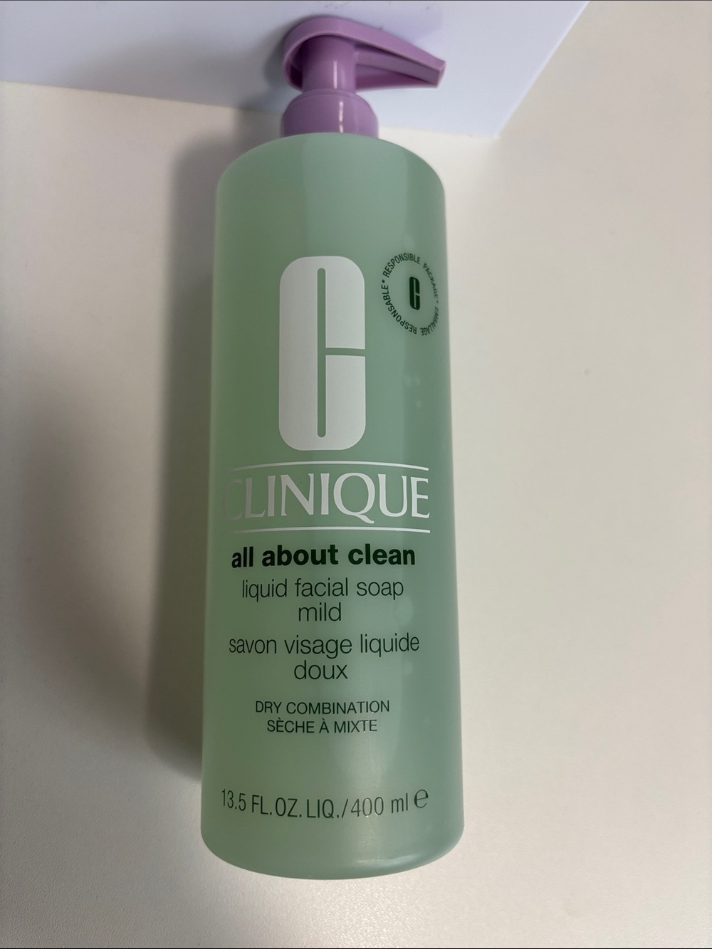 Clinique All About Clean Mild Liquid Facial Soap —Pump 13.5 oz